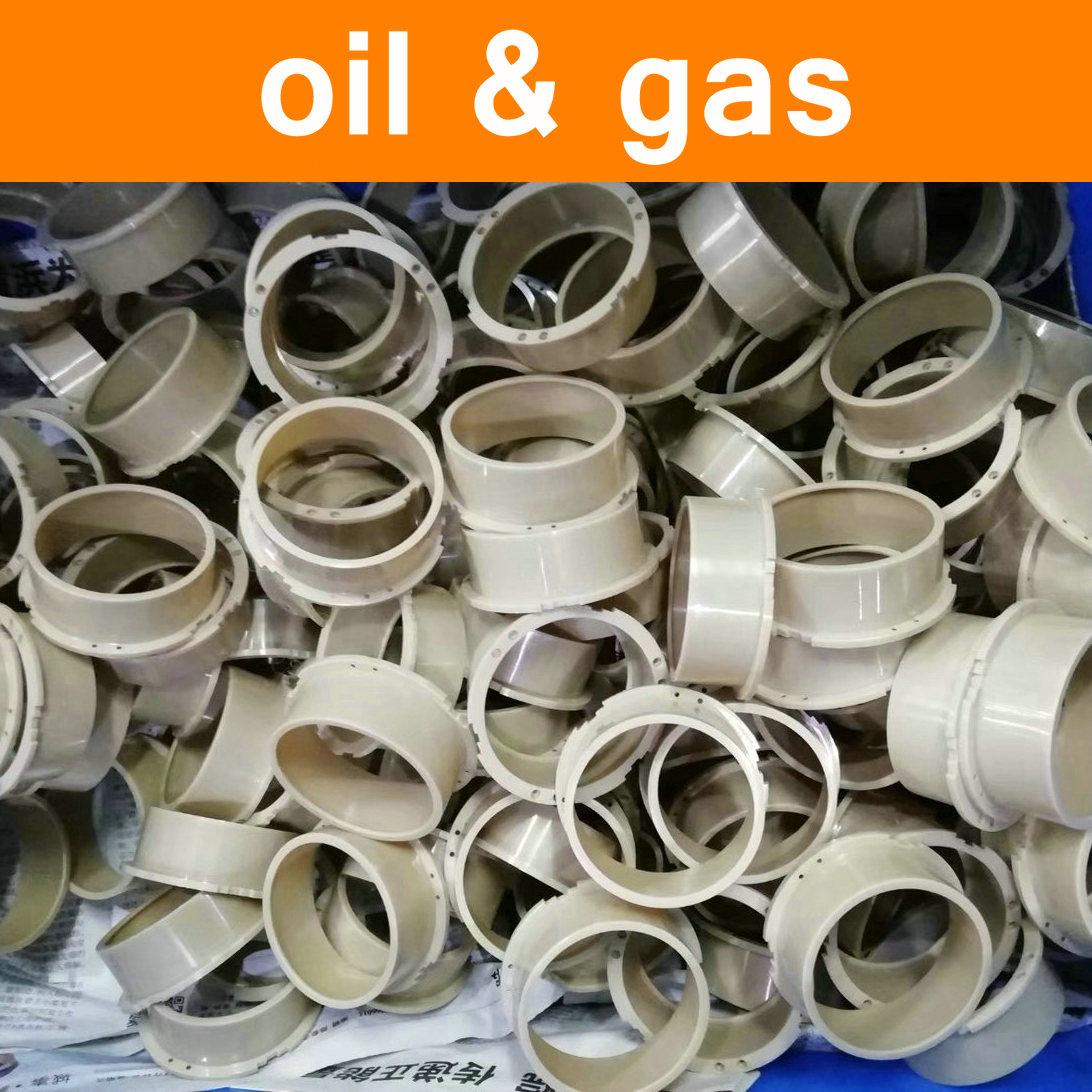 PEEK Parts in Oil Gas Petrochemical Industry Part Components Fittings Electronic