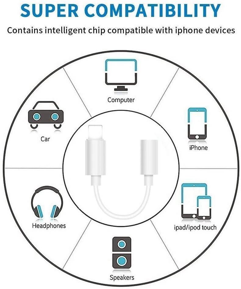 For Lightning to 3.5 mm Headphone Jack Adapter  4