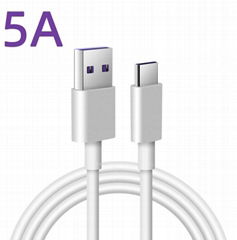 Hot in Amazon 5A Fast Charge Type C Usb Data Charging Cable 