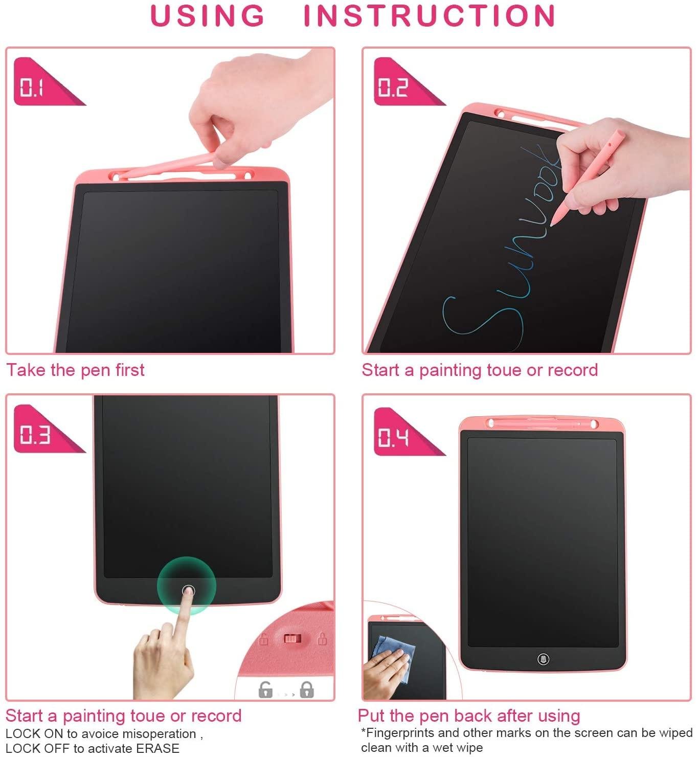 12inch Muti color Screen LCD Writing Tablet with full Erase 3