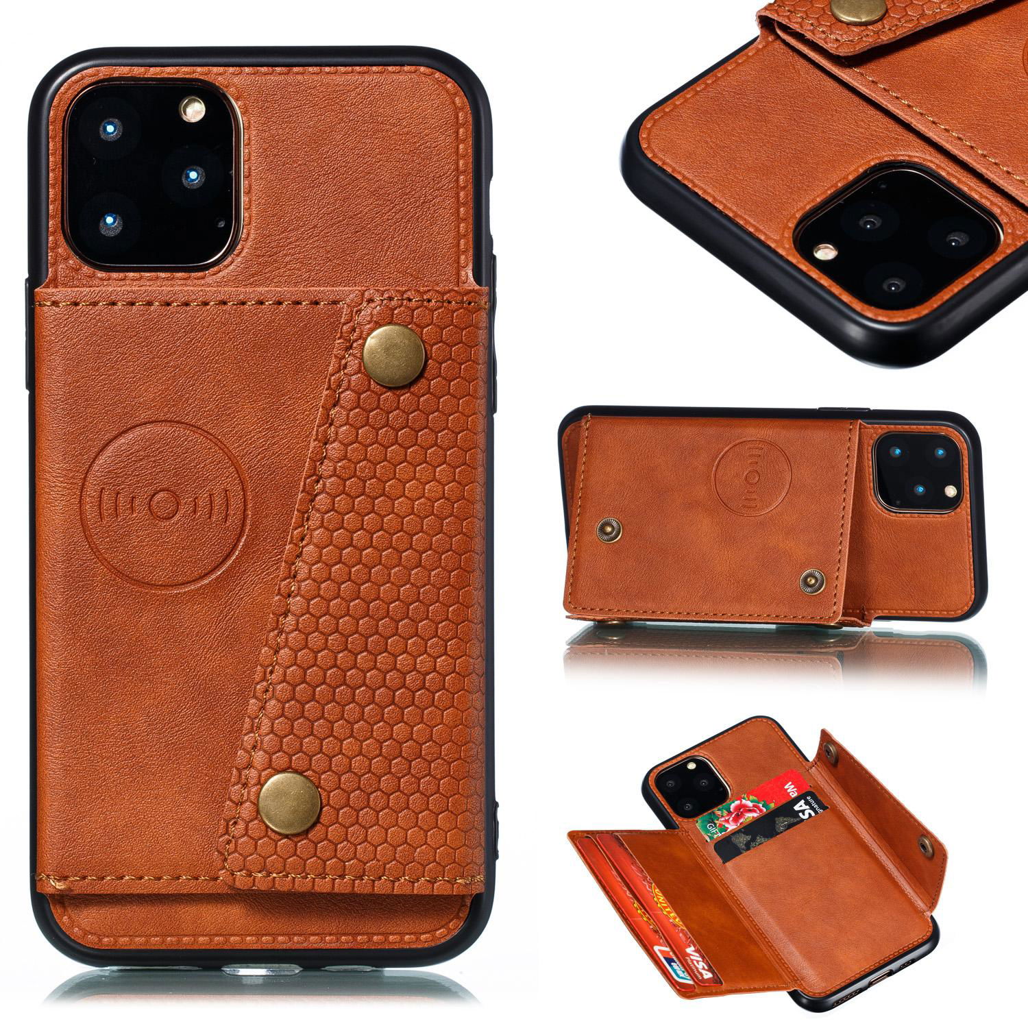 Leather Wallet Mobile Phone Bag Cellphone Case for iphone 12 2