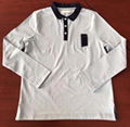 Boys long sleeve polo shirt in cotton