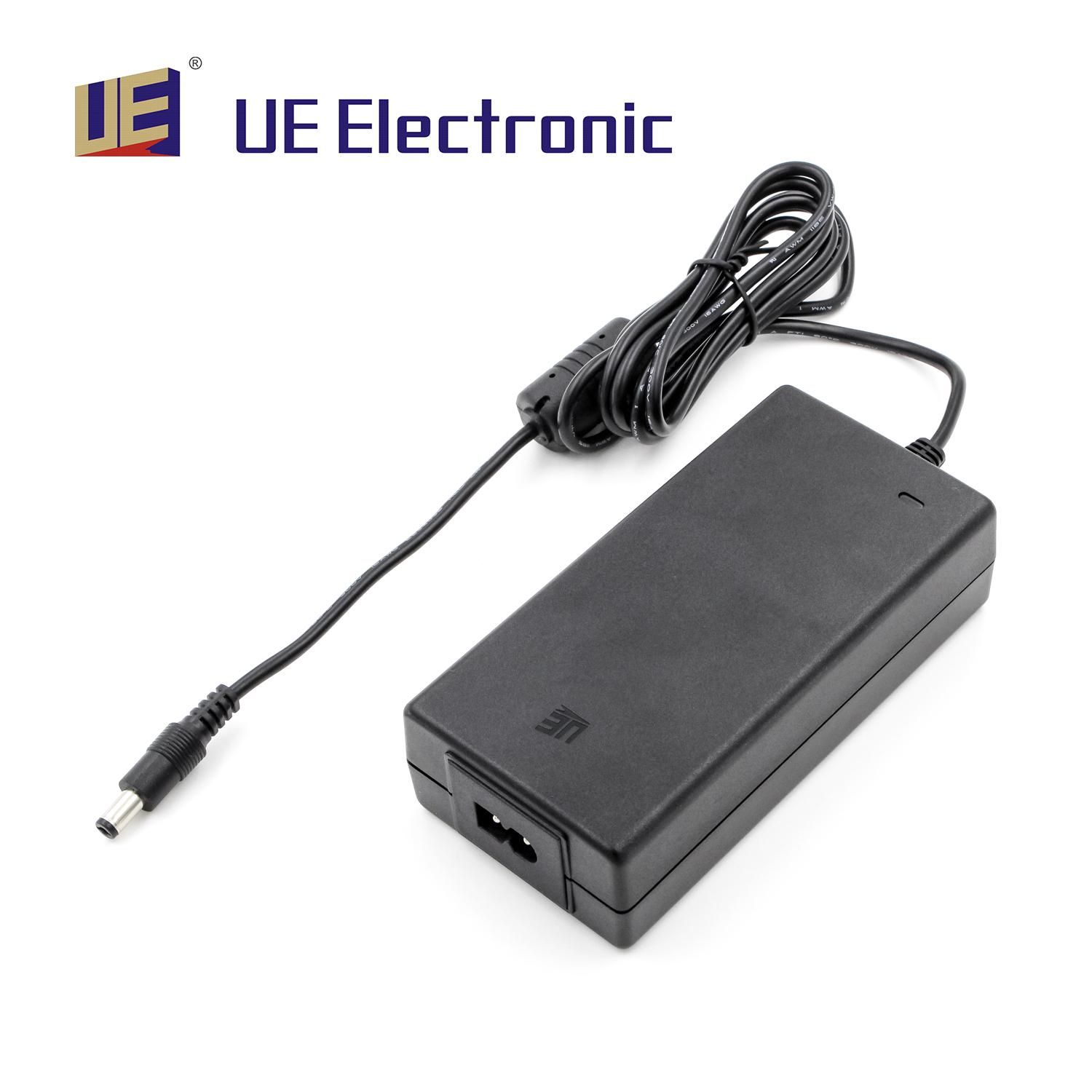 Factory wholesale 65 watts IP22 medical adapter black desktop power adapter 