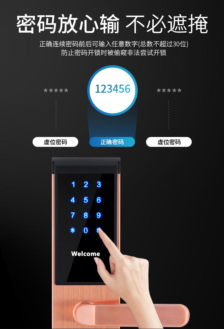 华丽佳APP密码锁手机远程开锁公寓民宿出租房刷卡锁酒店宾馆锁 2