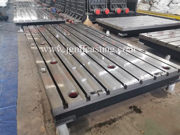 Hot selling cast iron T-slots floor plates surface platform for turning machine