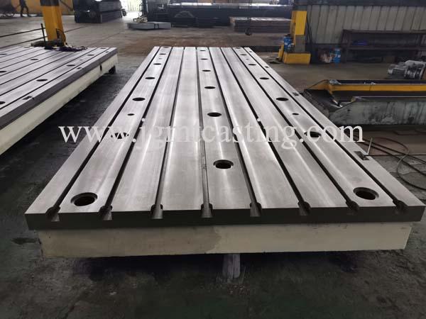 Hot selling cast iron T-slots floor plates surface platform for turning machine 3