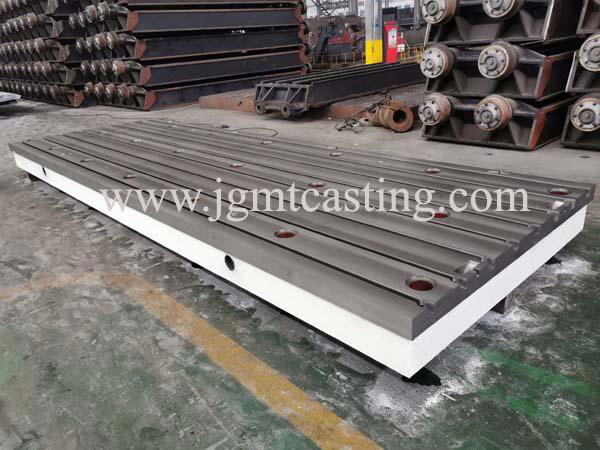 Hot selling cast iron T-slots floor plates surface platform for turning machine 5