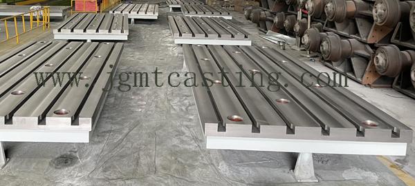 cast iron floor bed plate base platform for CNC machine centre 3