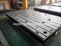 Gray cast iron HT250 T-slots base plates working tables 