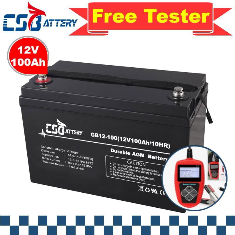 Csbattery 12V100ah SLA AGM Battery for Telecom-System/Medical-Equipment/Electric 3