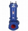 electric submersible sewage cutting pump for septic tank