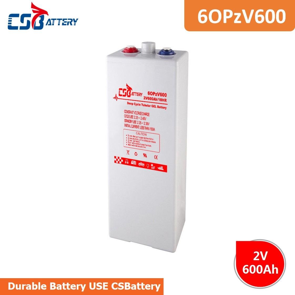 CSBattery 2VOPzV Tubular Free Maintenance GEL Battery