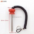 3/8" M10 Plastic Handle Magnetic Weight Stack Pin With Lanyard  Fitness 