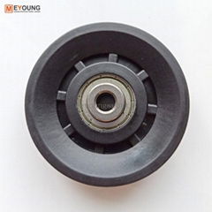 Universal Nylon W Bearing Pulley Wheel for Cable Gym Equipment Part