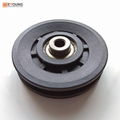 Universal Nylon W Bearing Pulley Wheel for Cable Gym Equipment Part