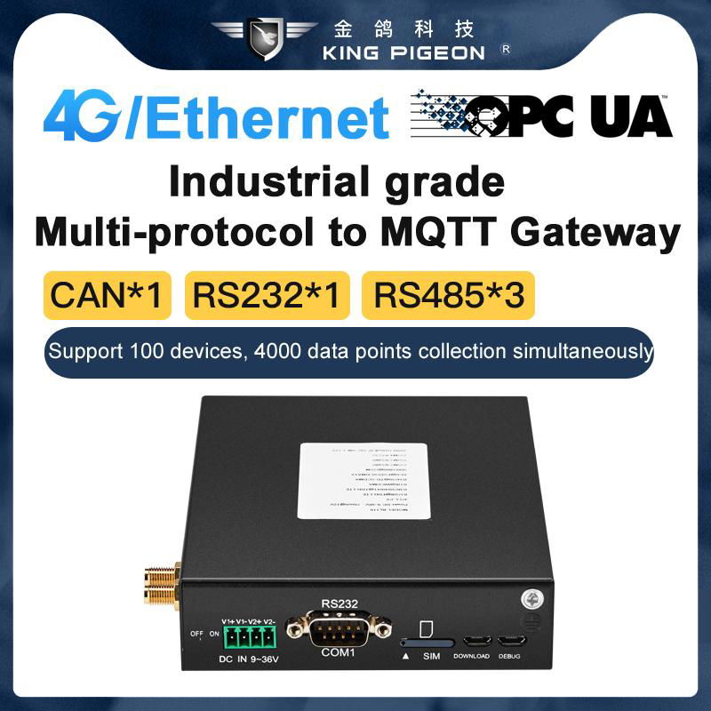 多功能蜂窝网络工业 PLC 转 BACnet/IP 物联网网关 3