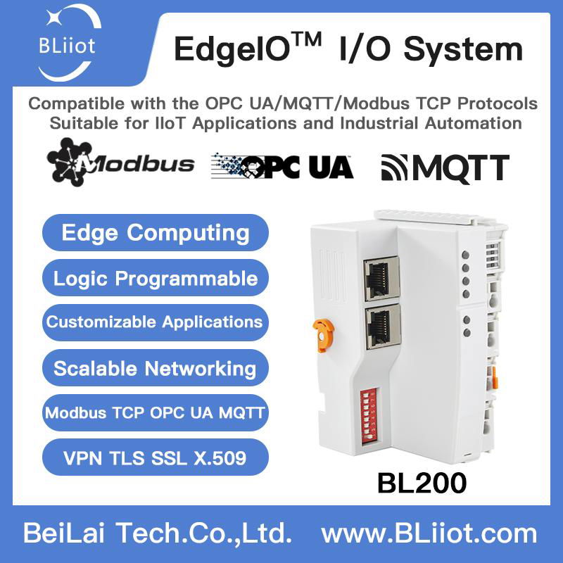  Dual Network Port OPCUA I/O Coupler Distributed IO Module