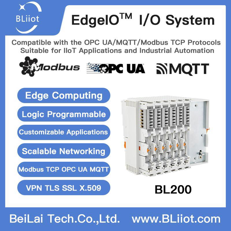  Dual Network Port OPCUA I/O Coupler Distributed IO Module 2