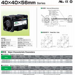 Nidec4056高功率直流风扇R40W12BHAC