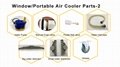 Moly 7500m3/h sudan window air cooler spare parts 