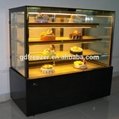 Square or Curved glass Bakery refrigerator Cake showcase chiller 2