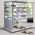Square or Curved glass Bakery refrigerator Cake showcase chiller 5