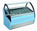 Commercial stainless steel or marble Ice cream display freezer Gelato showcase