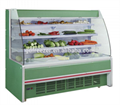 Supermarket vegetable fruit Yogurt multideck Open display chiller refrigerator 4