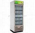 Supermarket glass door upright display freezer for Ice cream and Frozen 5