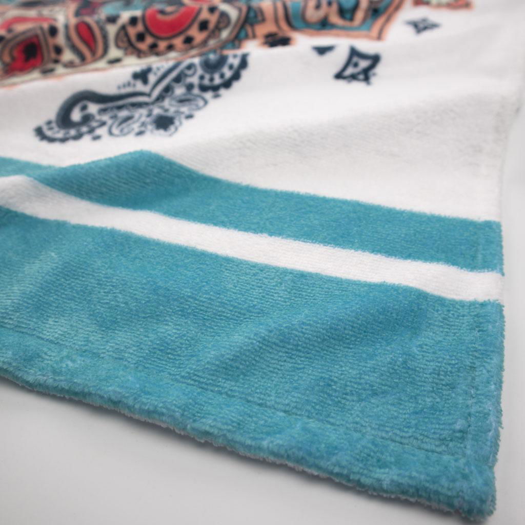 Rpet eco friendly sand free beach towels with your design and logo