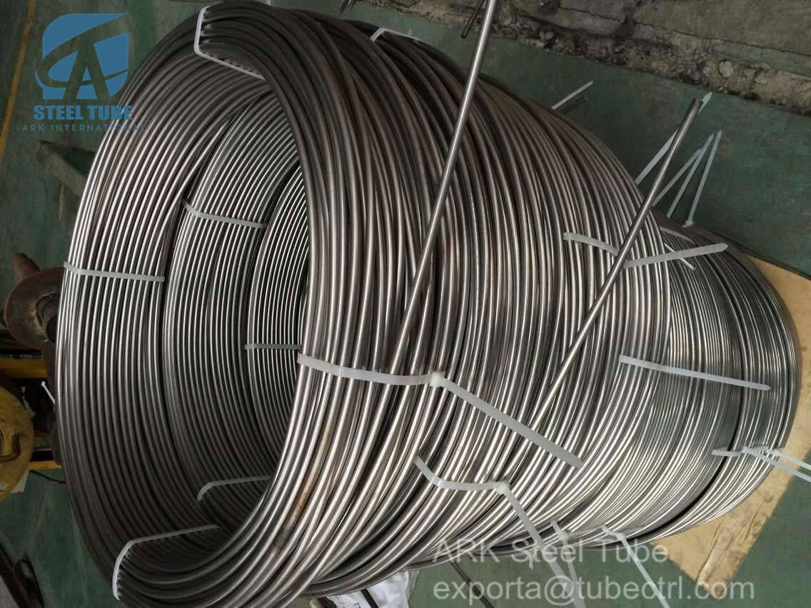 ASTM A312 TP304L TP316L Small Diameter Seamless Stainless Steel Tube Coil Tubing 5