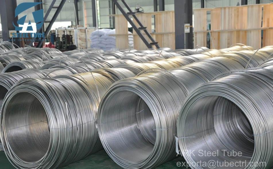 ASTM A312 Small Diameter Seamless Stainless Coil Tubing in Coils 5