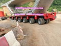 Goldhofer type 300 tons capacity hydraulic multi axle low bed modular trailer