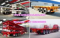 ChinaTrailers 3 Axle 40ft Flatbed Container High Bed Semi Trailer For Sale
