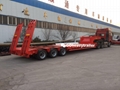Hot Seller Tri Axles Lowbed Semi Trailer 4
