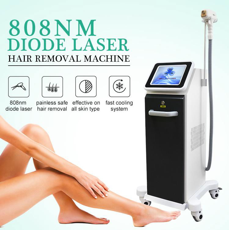 808nm diode laser beauty machine for hair removal 