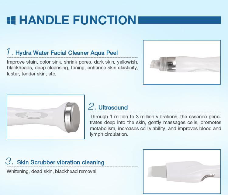 H2 02 Multi-function 6 in 1 hydro dermabrasion machine  4