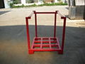 china supplier low price  convenient foldable metal stacking rack for warehouse 3