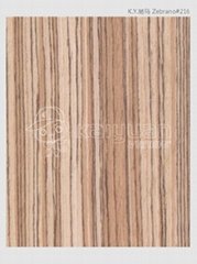 Zebrano decorative veneer recon veneer 2500*640*0.5mm