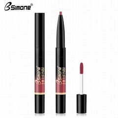 Lip Liner & Lip Gloss 2 in 1 Waterproof Long-lasting