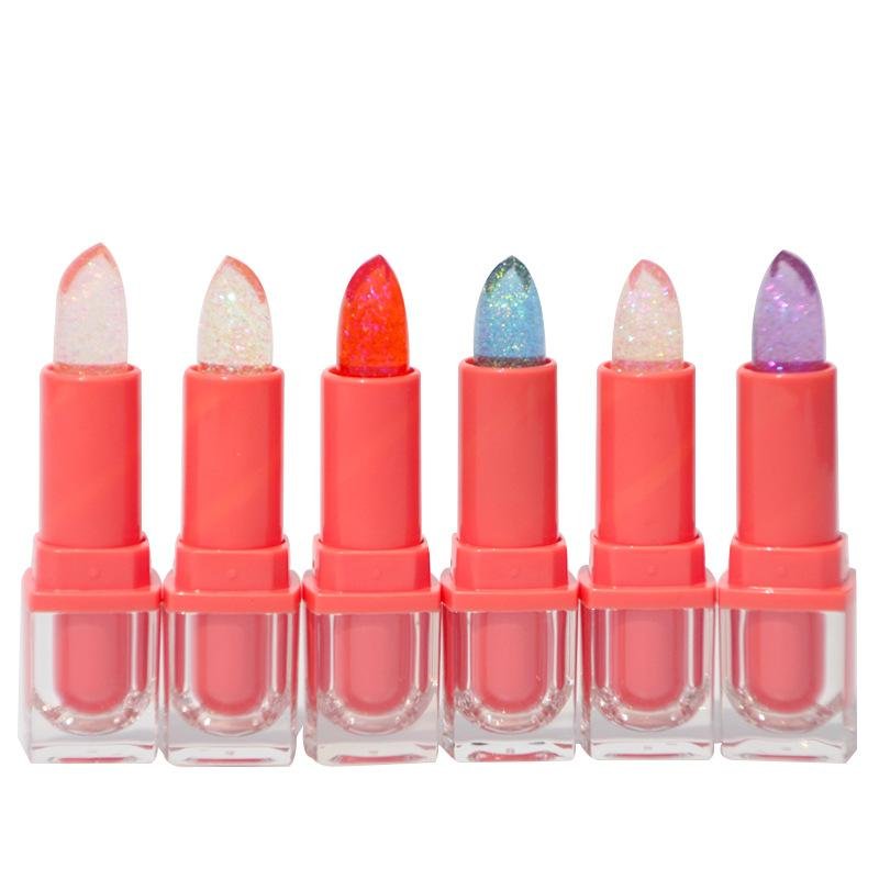 Customized OEM Makeup magic lipstick change color waterproof lipstick with gold  2