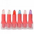 Customized OEM Makeup magic lipstick change color waterproof lipstick with gold 