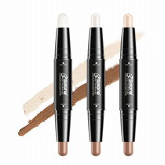 Double Headed Concealer Highlight Shadow Makeup Cream Contour Stick