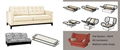 Zero Wall Double Stops Clic Clac Mechanism KK034#  Clic Clacks For Leisure Sofa  4