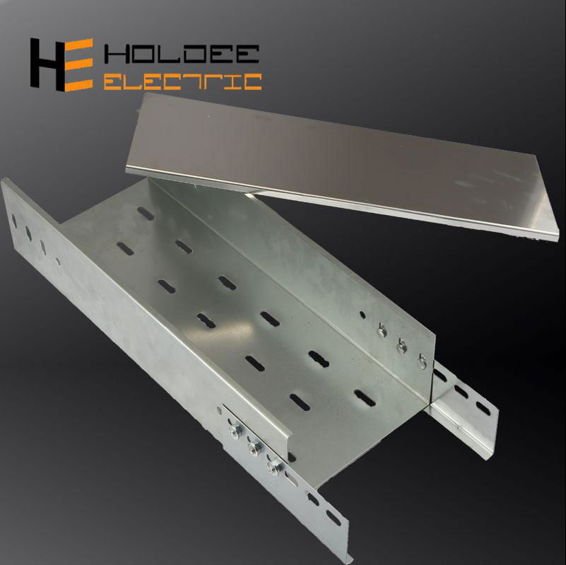 100X50mm Low Price Aluminum Alloy1060 Ventilated Or Perforated Trough Cable Tray 3