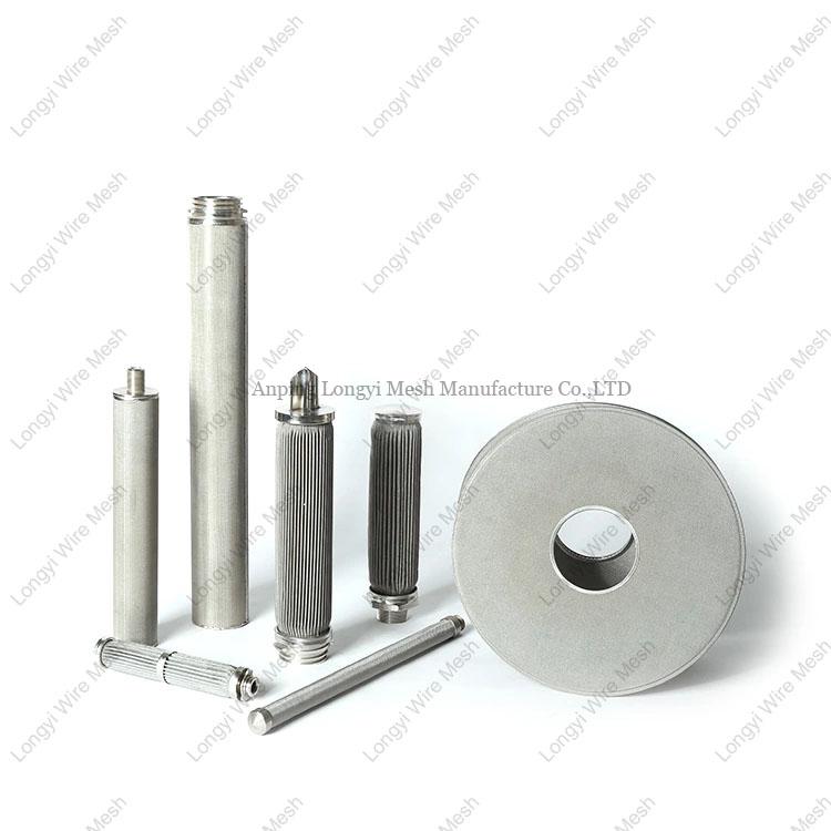 10 20 30 40 Inch Stainless Steel Candle Sintered Metal Filter Cartridge