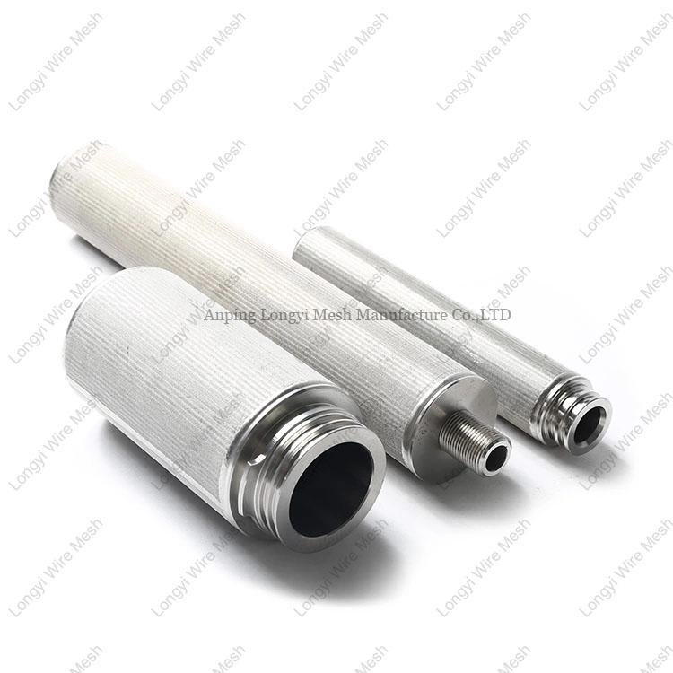 10 20 30 40 Inch Stainless Steel Candle Sintered Metal Filter Cartridge 3