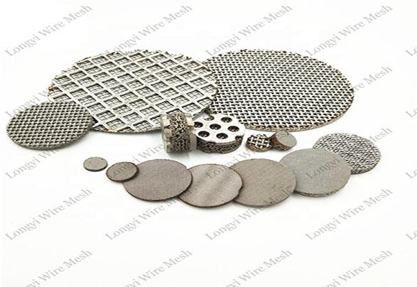 Sintered stainless steel sparger water filter wire mesh disc  4