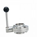 Stainless Steel Sanitary Hygienic 3A Manual Butterfly Valves 4