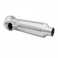 4" Stainless Steel 316L Hygienic Angle Filter Strainer with Perforated Plate Scr